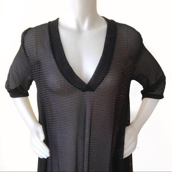 NWT Jordan Taylor Black Mesh Swimsuit Coverup - Picture 3 of 8
